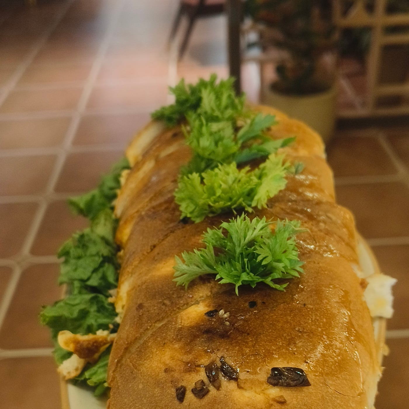 Classic garlic loaf at The Cosmo
