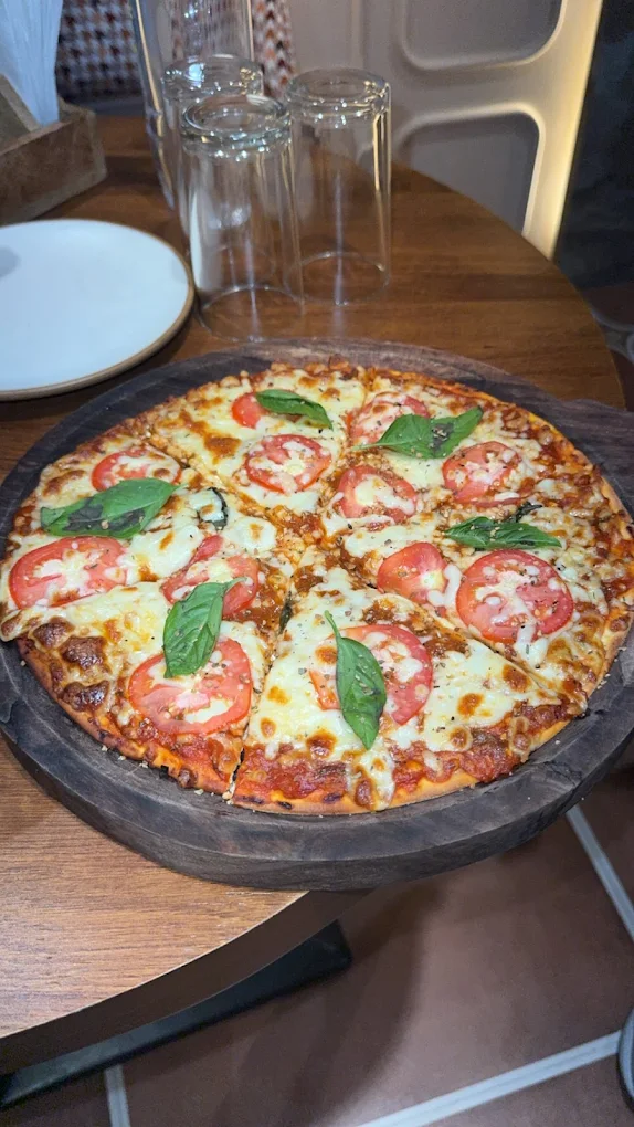 Margherita pizza at The Cosmo