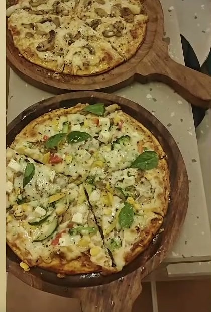 Pizzas at The Cosmo Kota