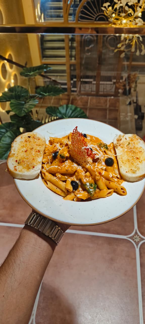 Rose pasta at The Cosmo Kota