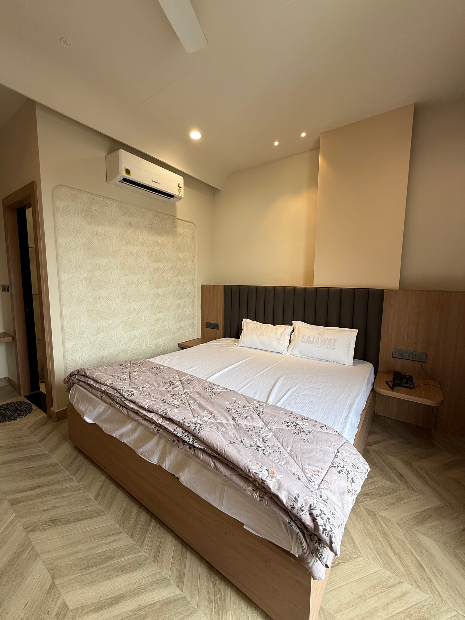 Deluxe bedside with telephone and AC at The Cosmo