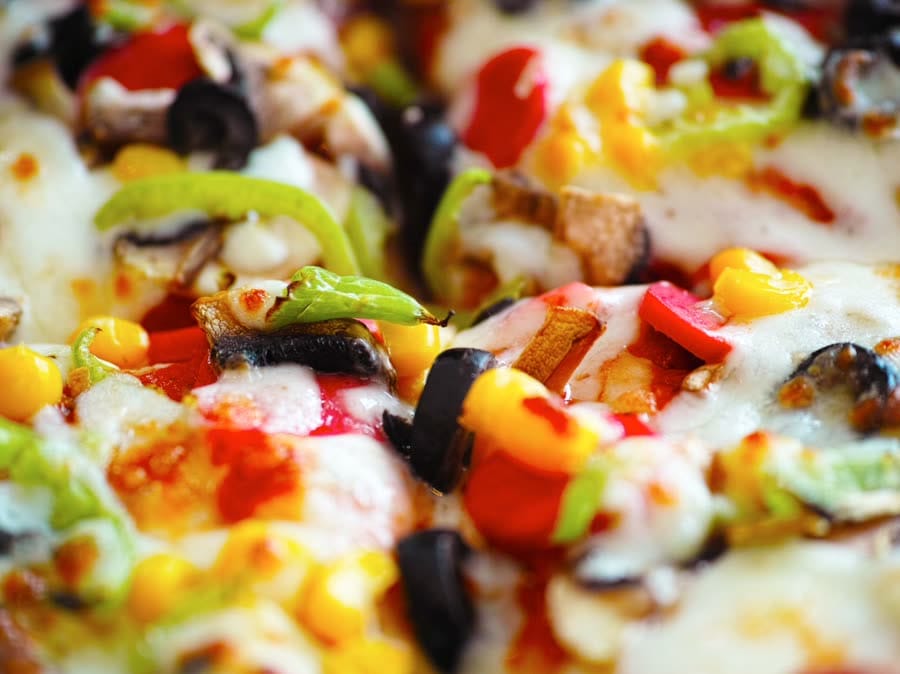 American Sweet Corn, Bell Pepper And Jalapeno Pizza