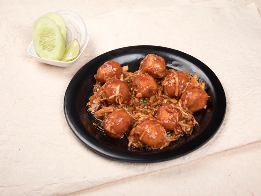 Indo-Chinese Glazed Manchurian (Dry / Gravy)